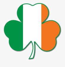 Irish Flag in the shape of Shamrock